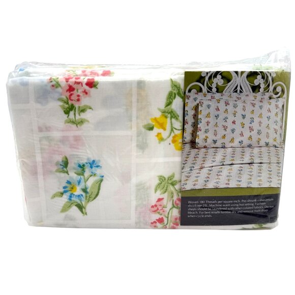 Sears Window Box King Pillowcases New Vintage Floral Percale Perma-Prest 2pk - Picture 5 of 7